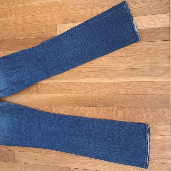 Fossil Women's Size 27 Boyfriend Distressed Denim Jeans 8" Rise Western Cowgirl - Picture 10 of 14